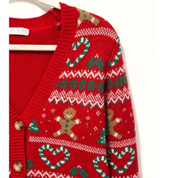 Primark Cares - Women's Ugly Christmas Cardigan Sweater (size small) - Picture 3 of 4